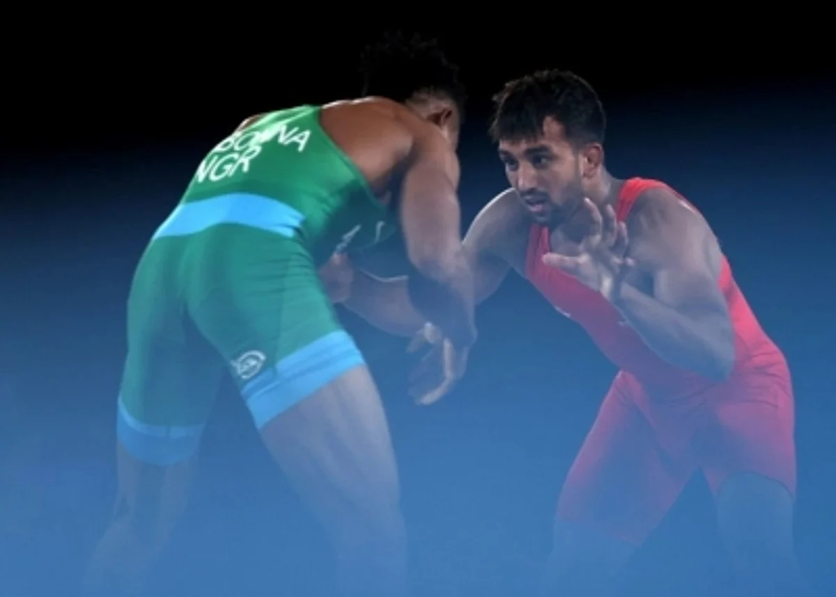 CWG 2022 : पाकिस्तानी पहलवान को धूल चटाकर भारत के नवीन ने जीता सोना
