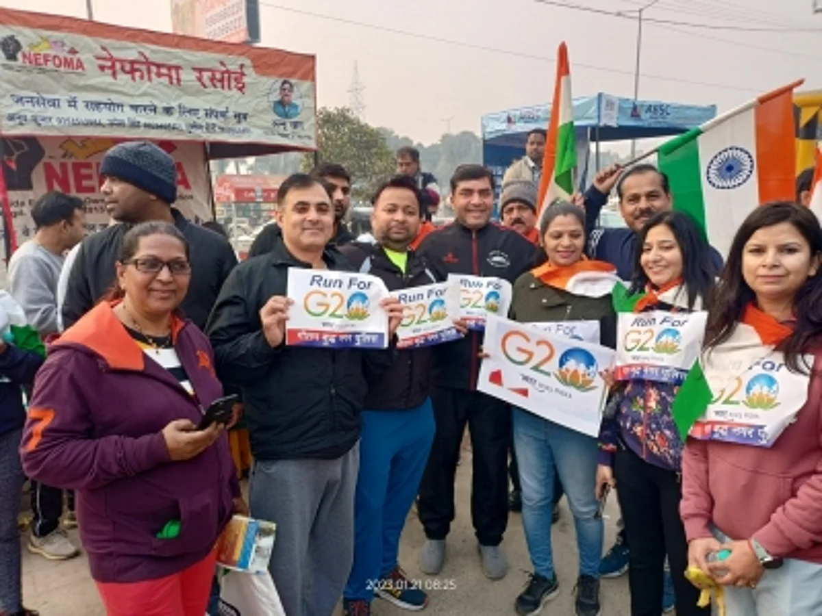 रन फॉर जी 20 में शहरवासियों ने बढ़ चढ़कर हिस्सा लिया (IANS)