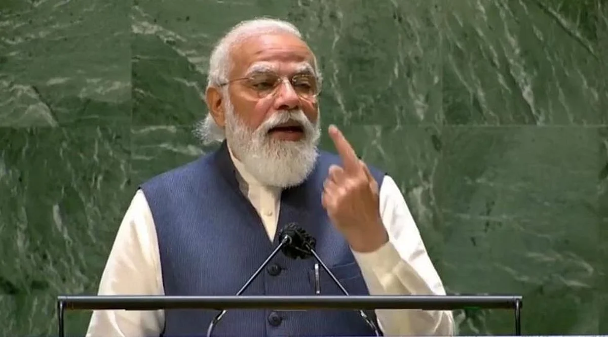 मोदी ने अपने संबोधन में कहा, "जब भारत बढ़ता है, तो दुनिया बढ़ती है। (IANS)
