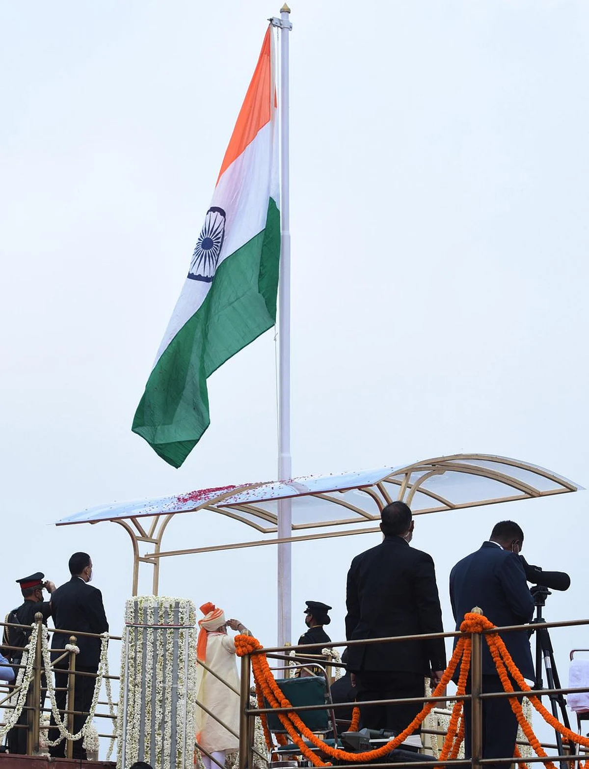 स्वतंत्रता दिवस : कोरोना के कारण विशेष इंतजामों के साथ हुआ पीएम मोदी का भाषण