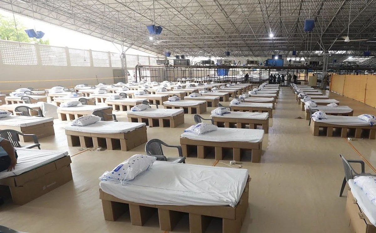 Sardar Patel Covid Care Centre(Picture: Home Minister Amit Shah’s Twitter Handle)