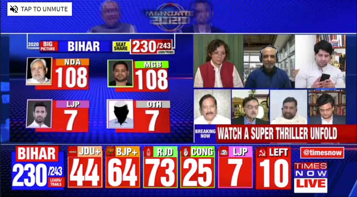 Live How Tv News Channels Are Covering The Bihar Election Results Breaking world news headlines, linking to 1000s of sources around the world, on newsnow: bihar election results