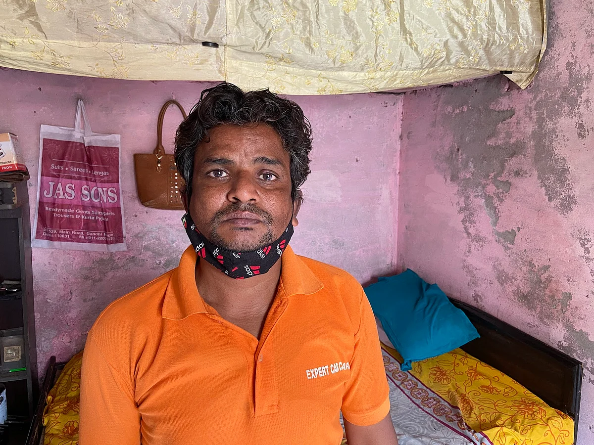 Sajid Khan is a daily wager who lives in Kardampuri in Northeast Delhi.