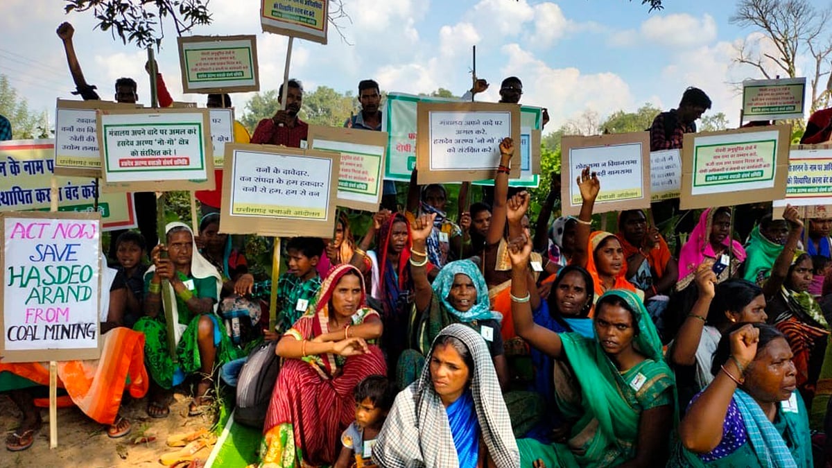 हसदेव अरण्य में काटे जा सकते हैं साढ़े चार लाख पेड़, बचाने के लिए आदिवासियों ने जंगल में डाला डेरा