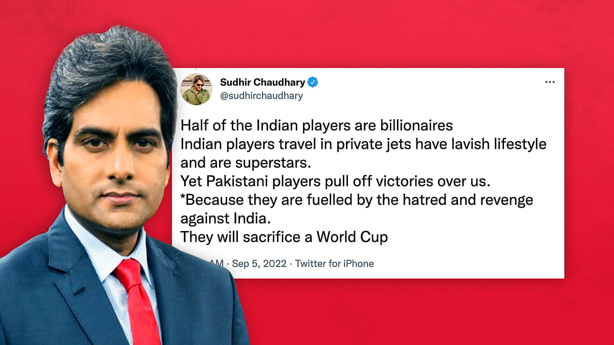 Sudhir Chaudhary offers commentary on India-Pak match. What happened next won't surprise you - Vimarsana News