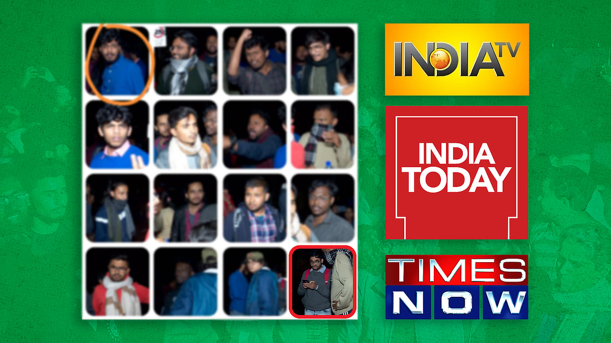 After ABVP poster, 3 channels falsely accuse a Newslaundry reporter of JNU stone-pelting - Vimarsana News