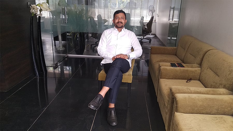 Abhay Shedke, who runs a hotel and two restaurants in Shirdi.