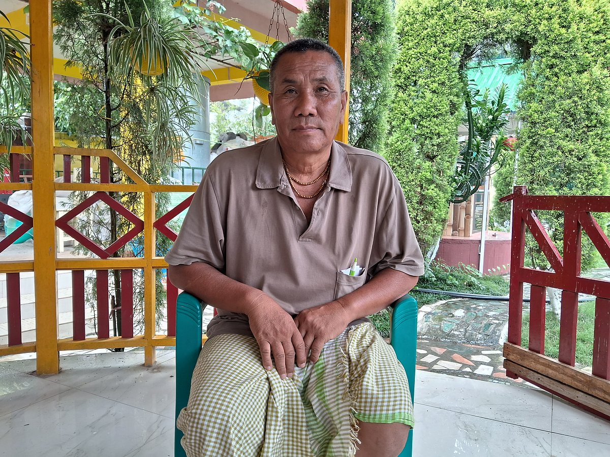 Iboncha Singh's 80-year-old mother was burnt alive in her house in Serou.
