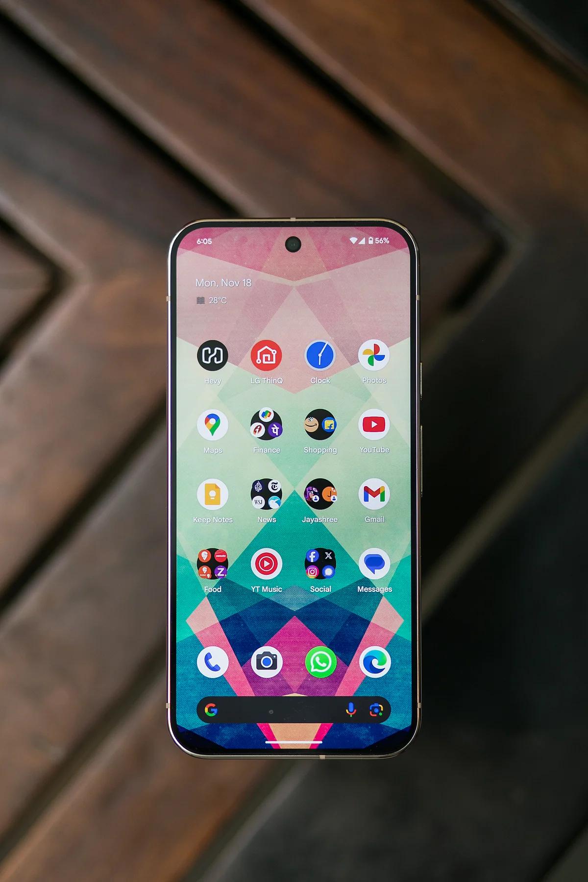 The screen is bright and punchy.