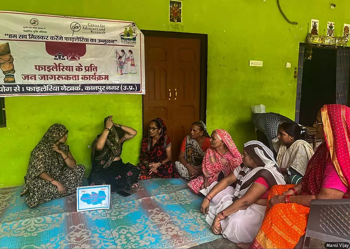 Ration Distribution Centre in Bhisar village, Kalyanpur where patients meet.