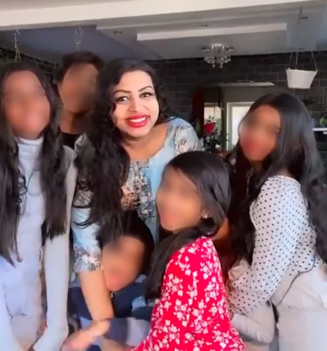 Renuka Kandasamy with her children.