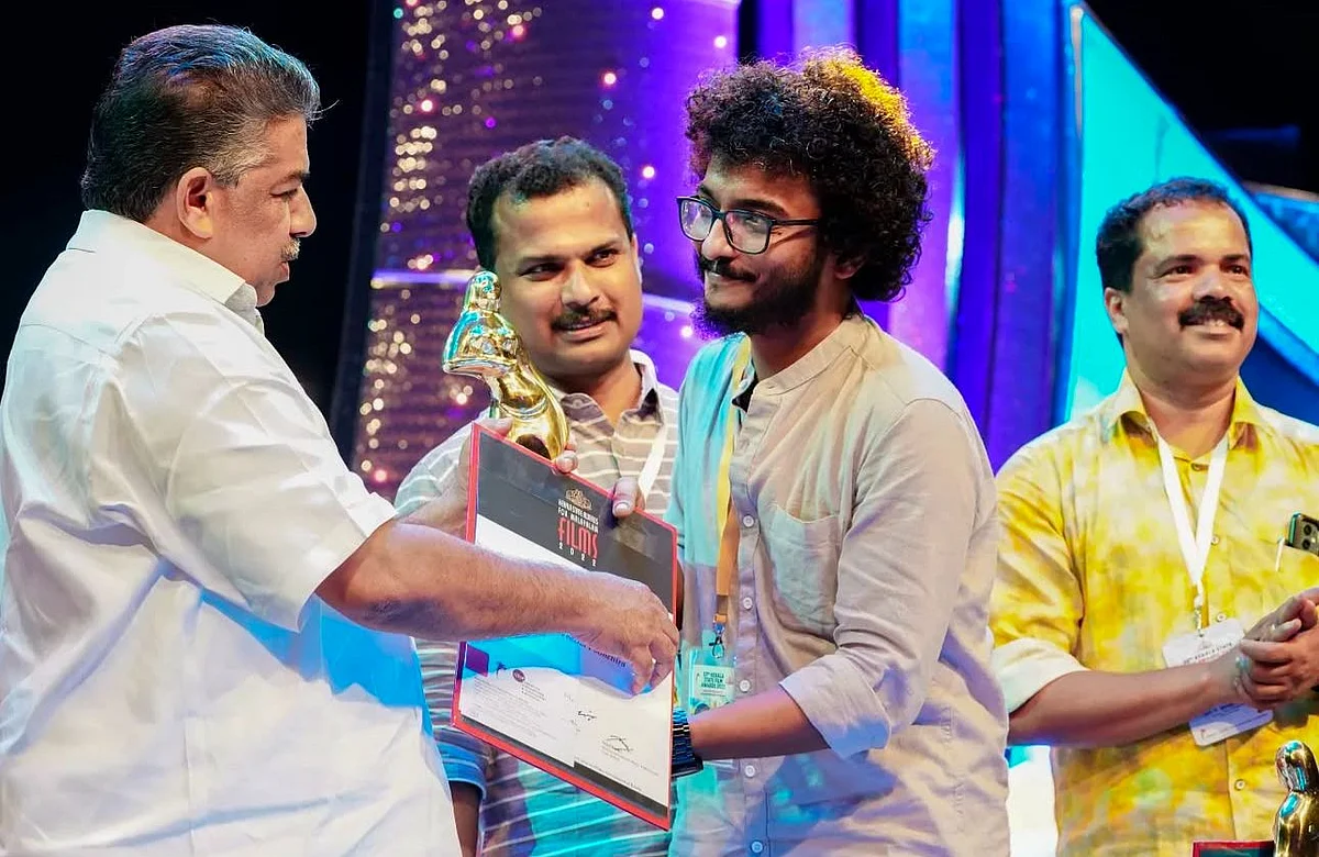 Ajayan Adat receives the Kerala State Award for Best Sound Design, 2022.