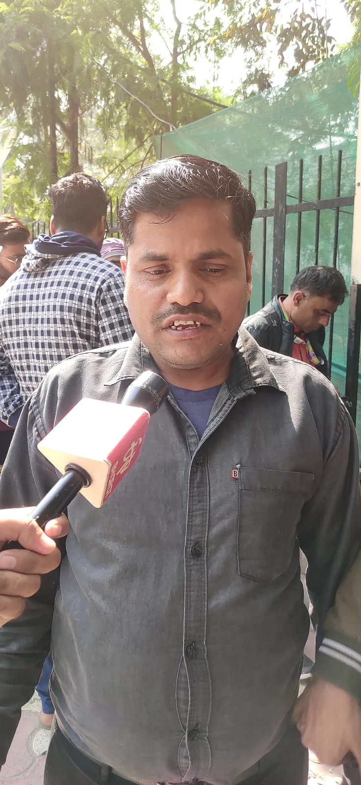 Bhola Shah outside the hospital.