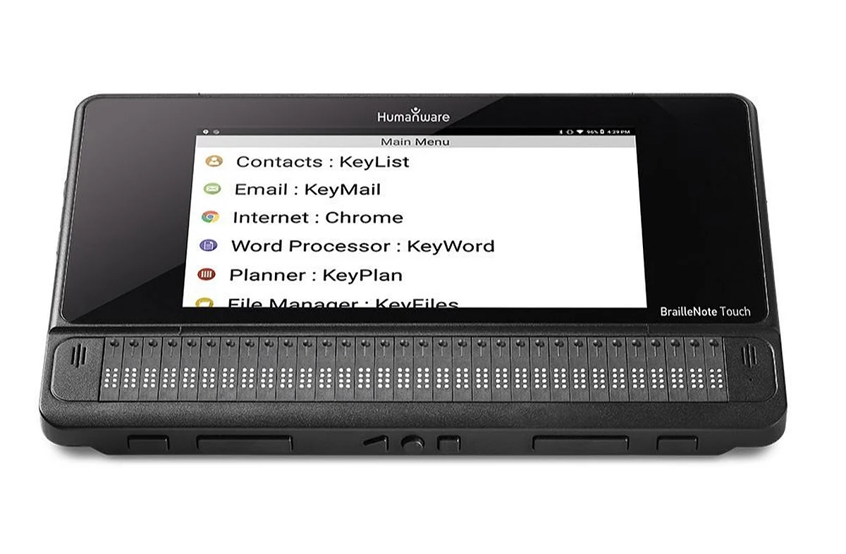Image of the BrailleNote Touch Plus.
