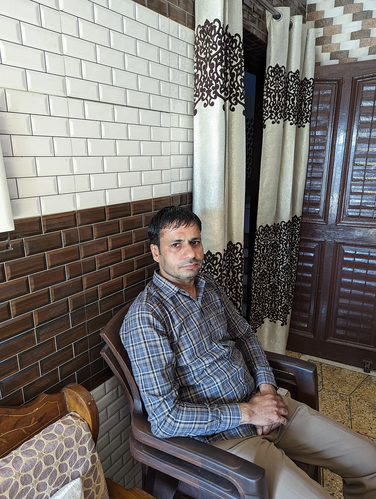 Deepak Pahwa, 40, was severely wounded by a bull last September.
