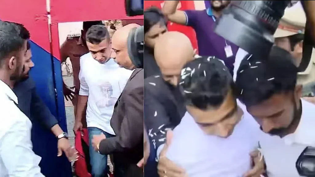Pulsar Suni welcomed by a group of men's rights activists