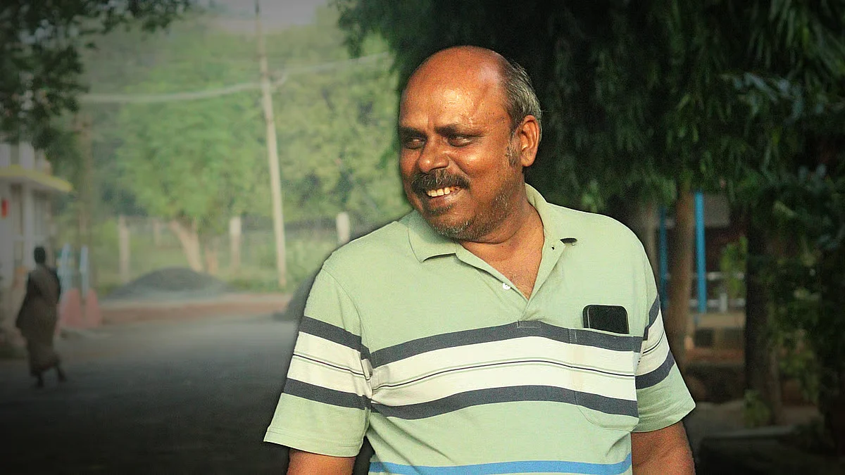 Jeyaraman at the Theni summer camp.