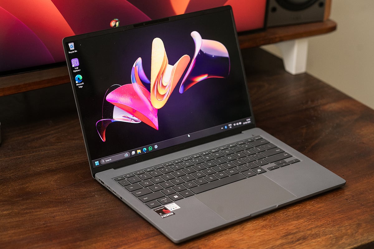 The touchpad is spacious and smooth.