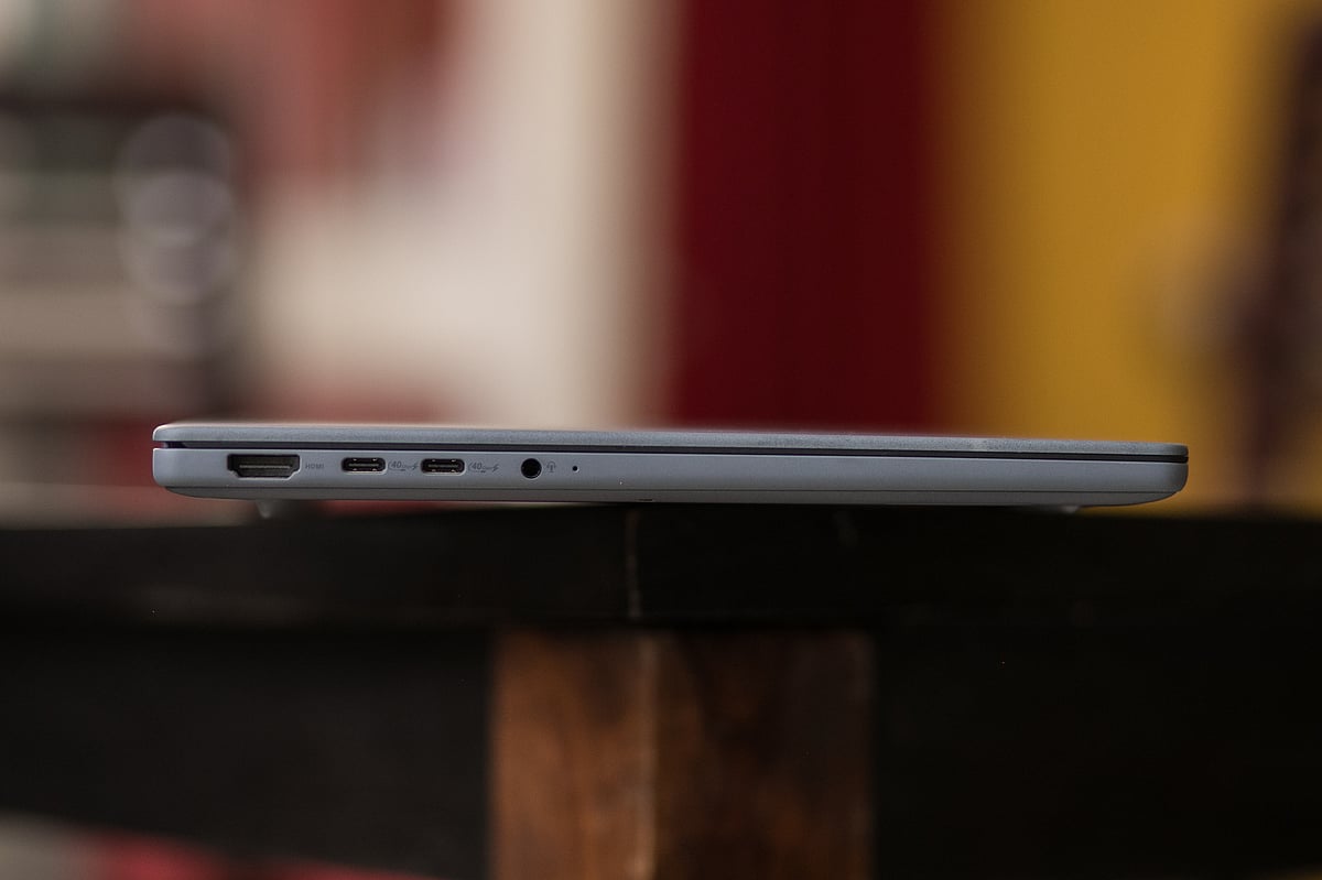 The HDMI, 2 USB-Cs and headphone jack.