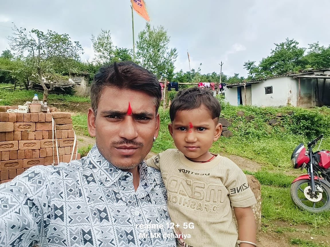 Vidhi with her father Mahesh Dehriya. She would have turned three on October 5.