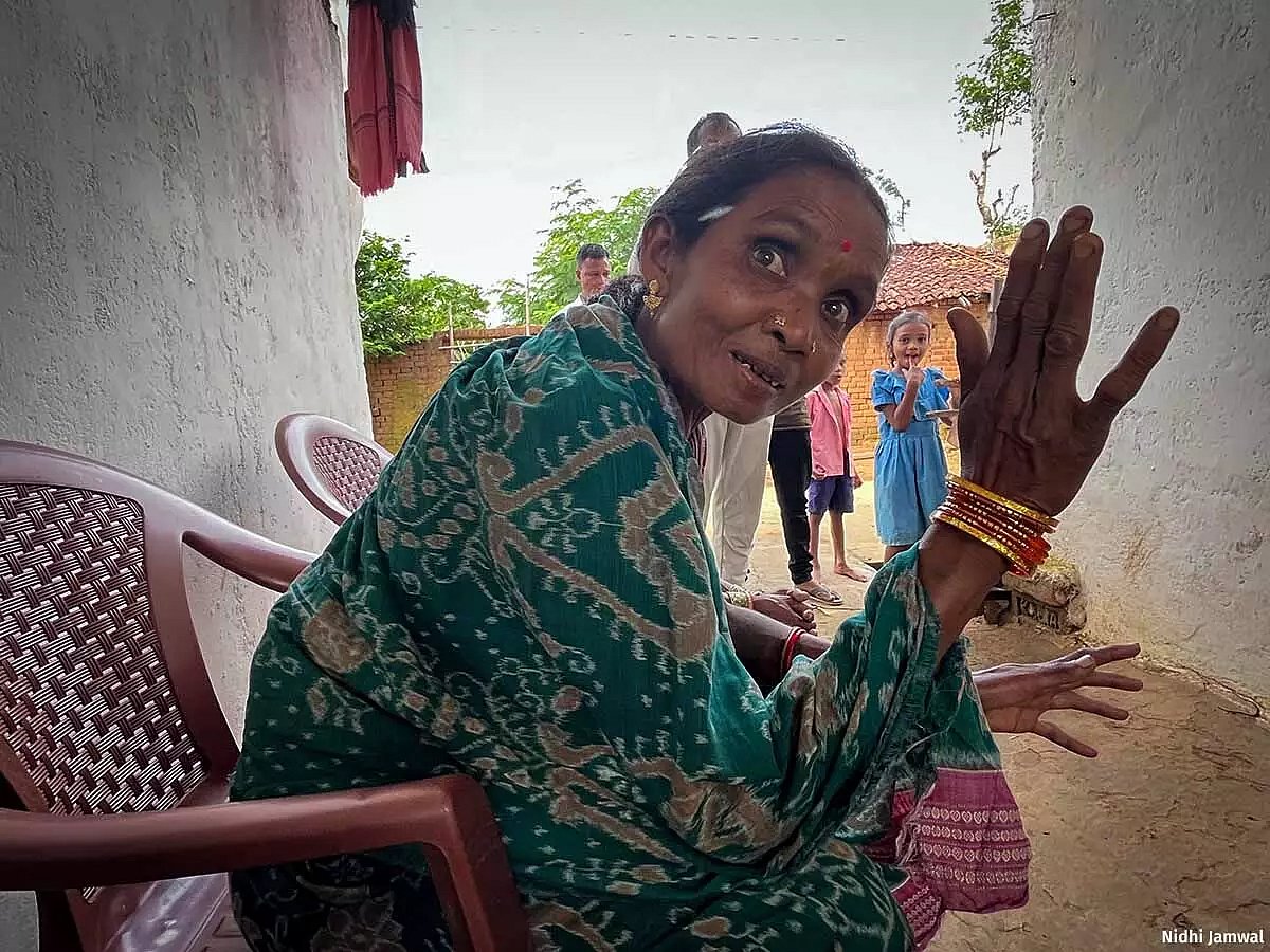 Kheera Patel was a teenager during the anti-mining movement. She is now a grandmother. “Gandhamardhan takes care of almost all our needs. For six months in a year, we get a variety of saag, tubers, and mushrooms from it,” she said.