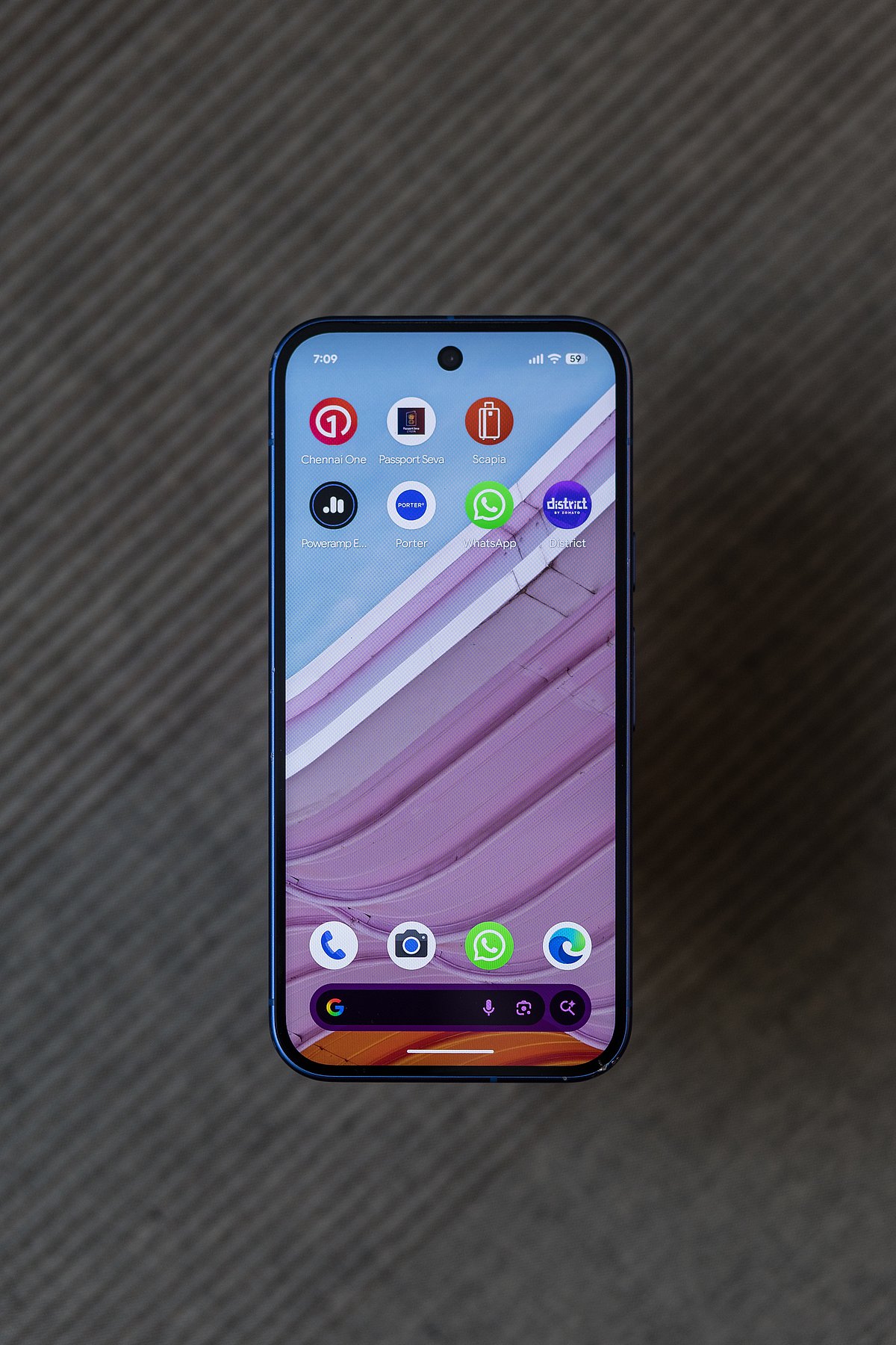 The screen is bright and usable, even in daylight.