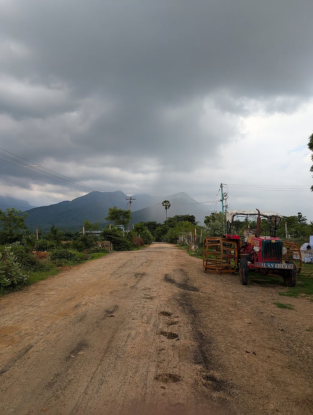 The road in Govindaperi village in Tenkasi leading to Sridhar’s charitable school and his residence. (Photo: Indulekha Aravind)