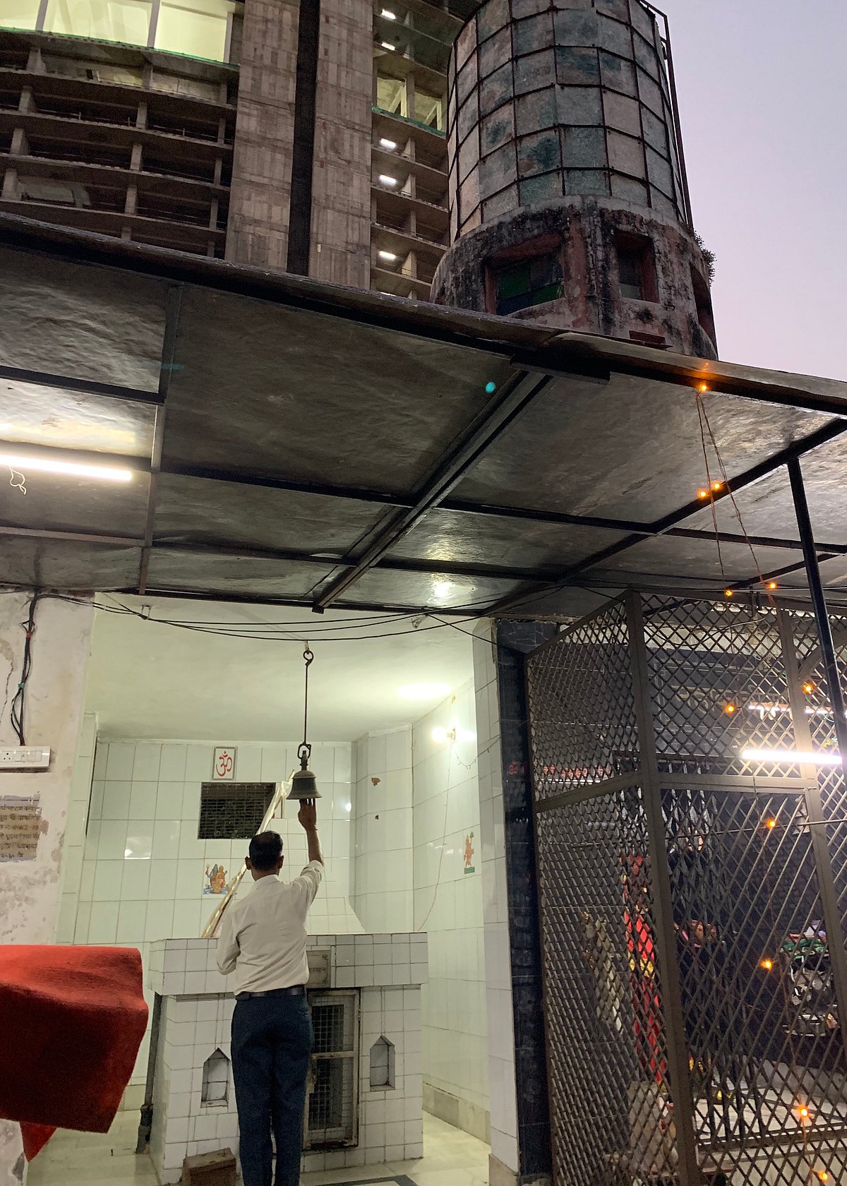 Khampur Raya's sacred shine located inside Kathputli Colony's redevelopment area. (Photo by Sahil Sasidharan)