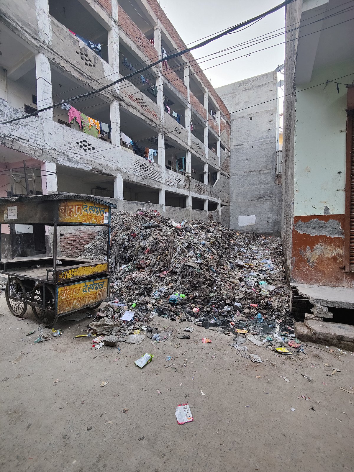 Living in the midst of garbage. 