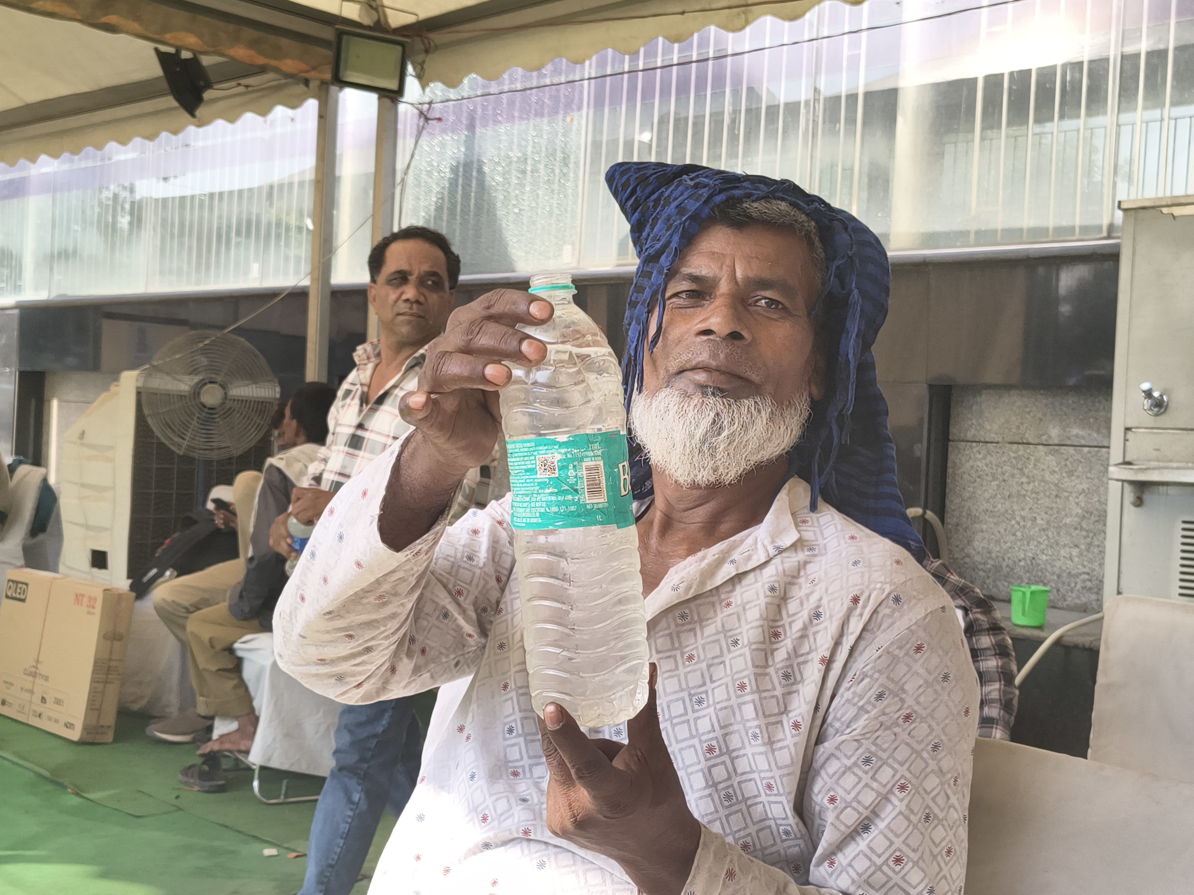 Mohammad Kaleem complains that the water is not cold enough.