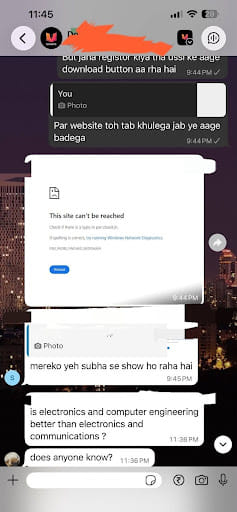 A screenshot of a WhatsApp group 