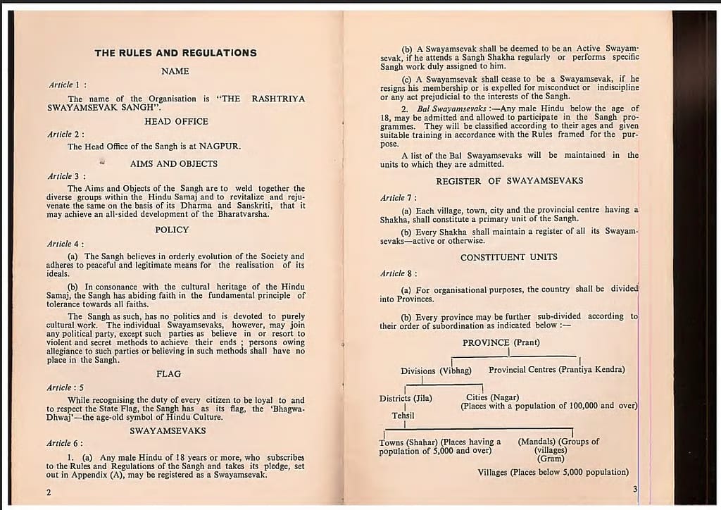 RSS constitution