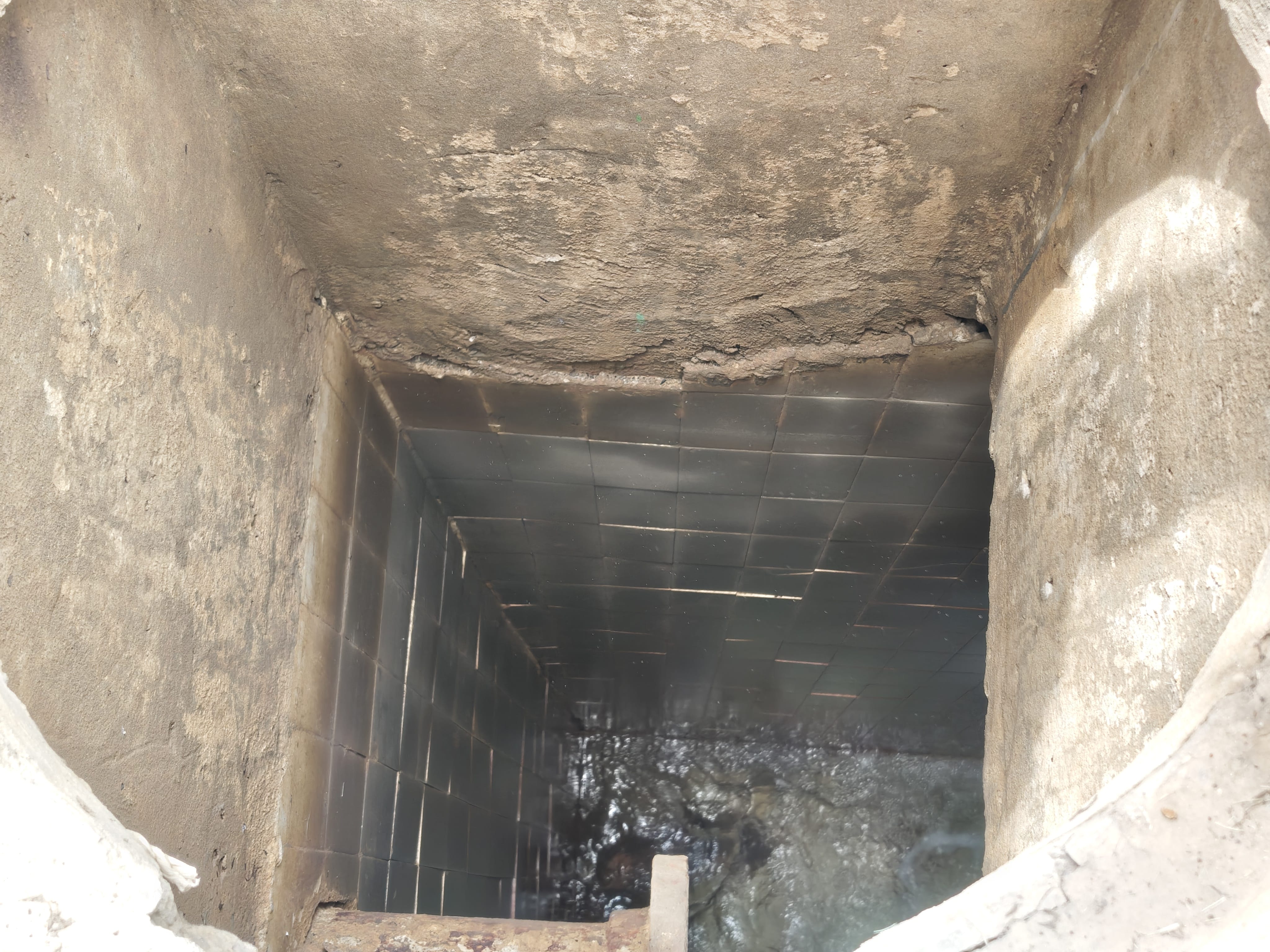 The underground water tanker at Sushant Lok 3 Boosting station