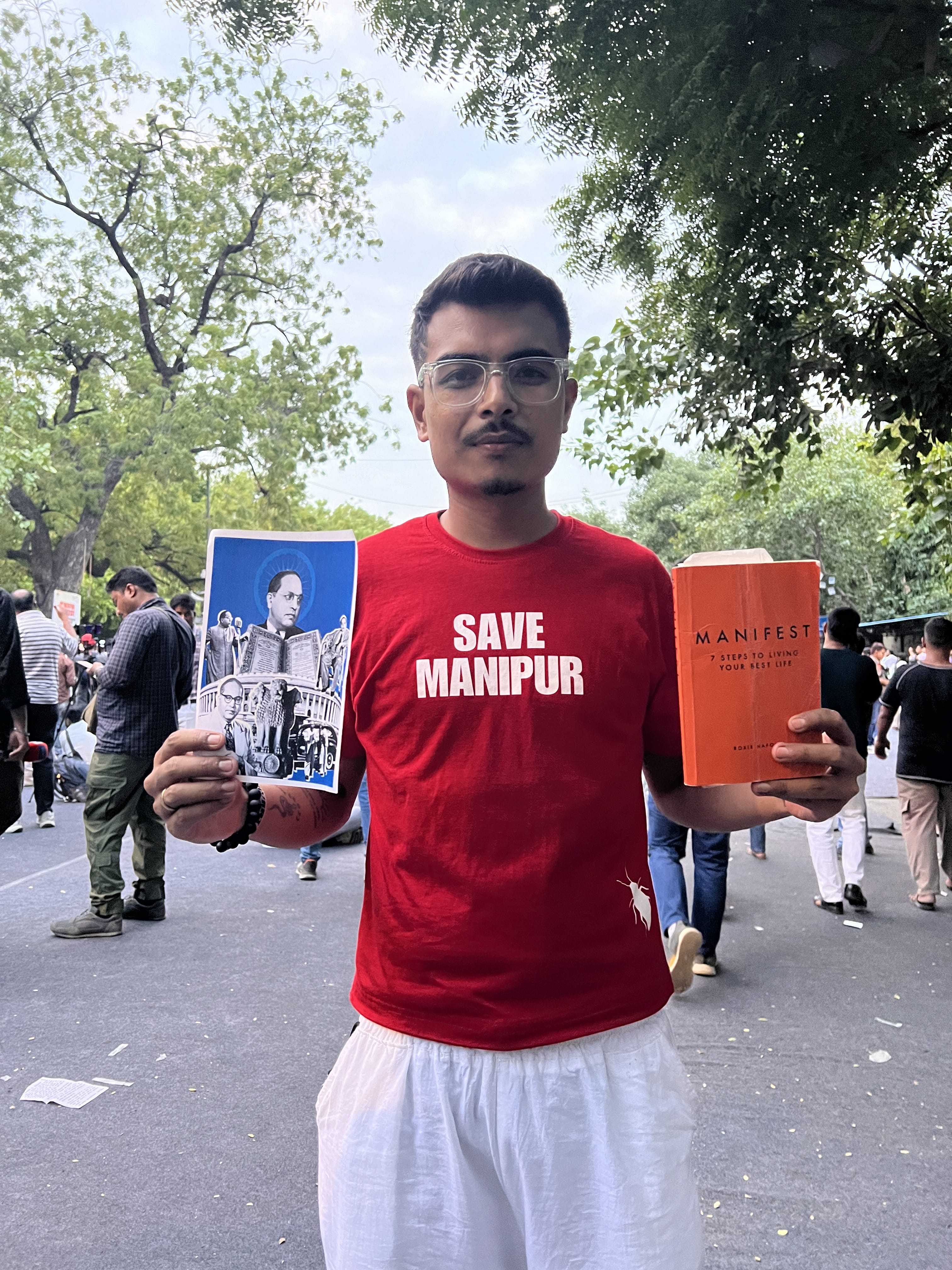 Bewesh says, “I am here because this is a movement for every young person in India.”