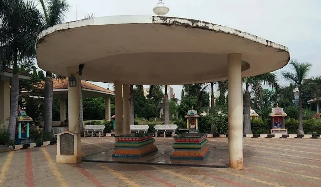 Swargapuri Burial Ground -- the crematorium where Gade Sai Krishna is alleged to have been buried