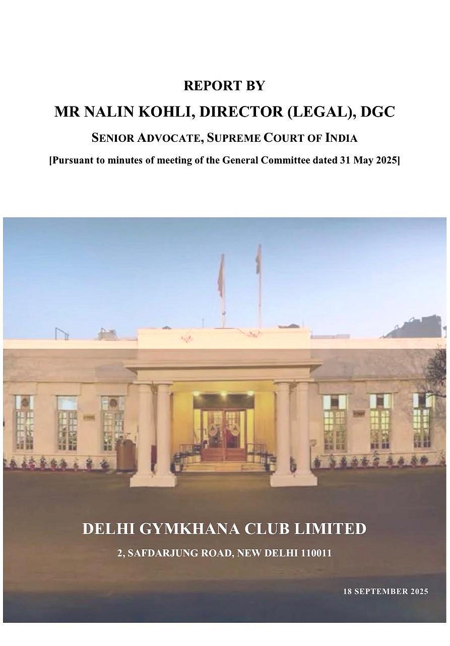 The Way Forward Report, authored by Nalin Kohli, Director (Legal), DGC.