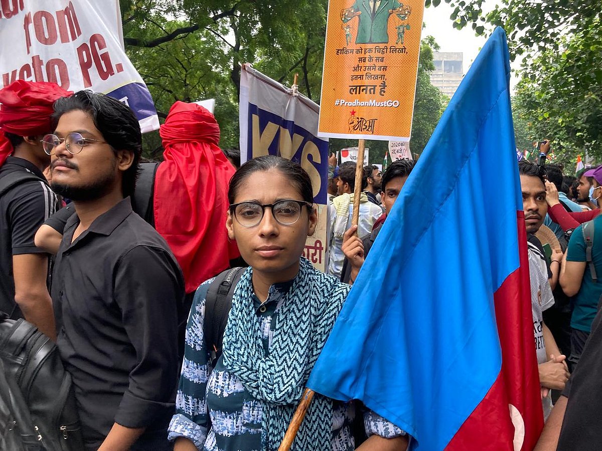 Naureen Saba, a 26-year-old member of the DISHA organisation