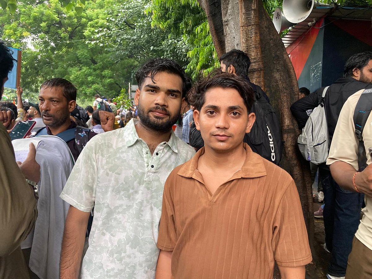 Naresh, along with his friend had come from Rajasthan to attend the protest.