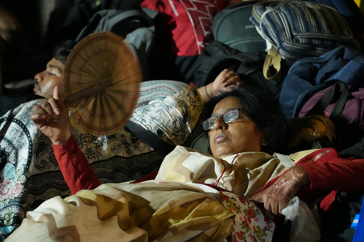 Swarupadevi Hajare travelled by train from Maharashtra's Wardha.