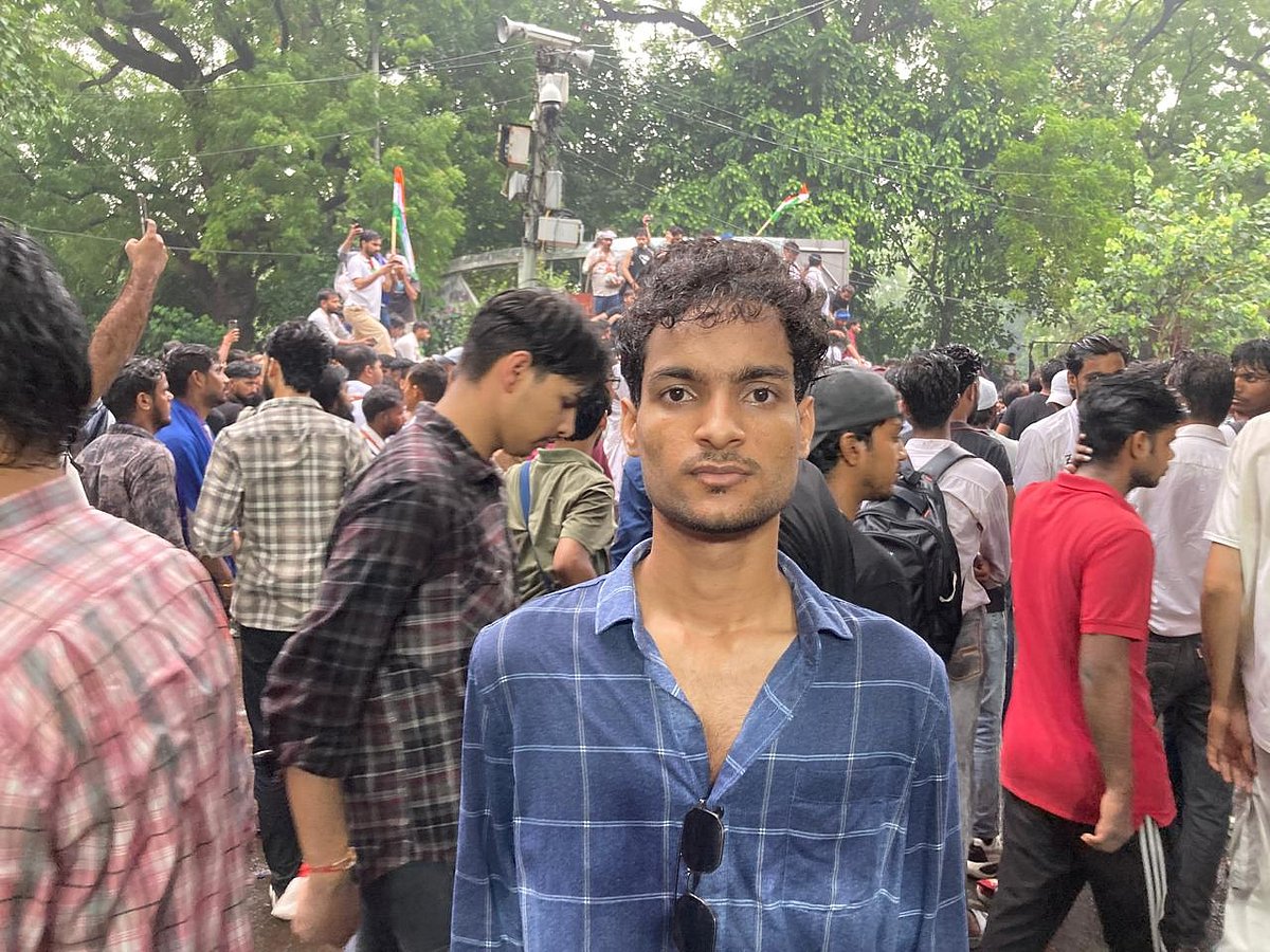 Mohammed Inayad at the Sansad March