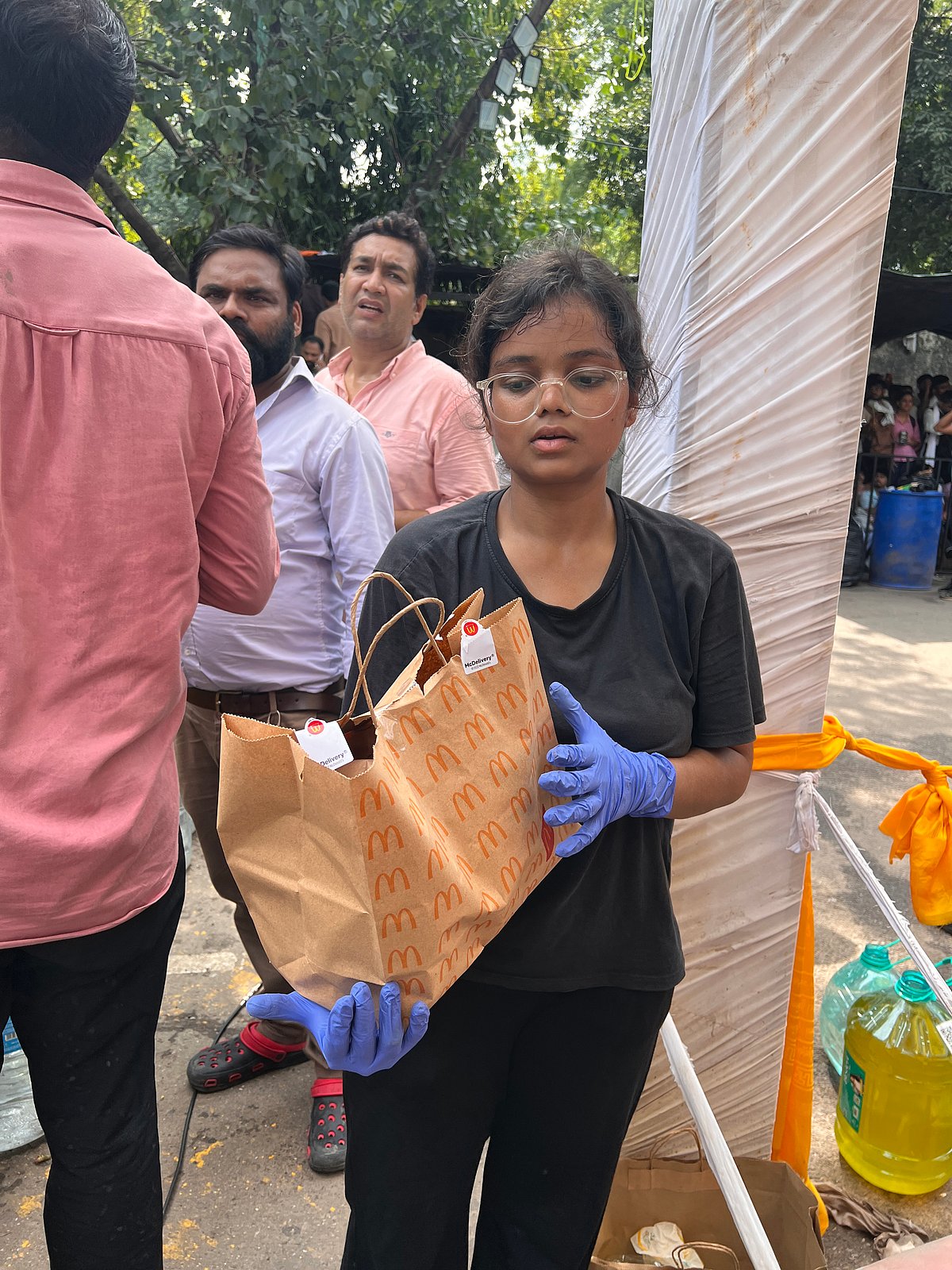 Megha, a volunteer