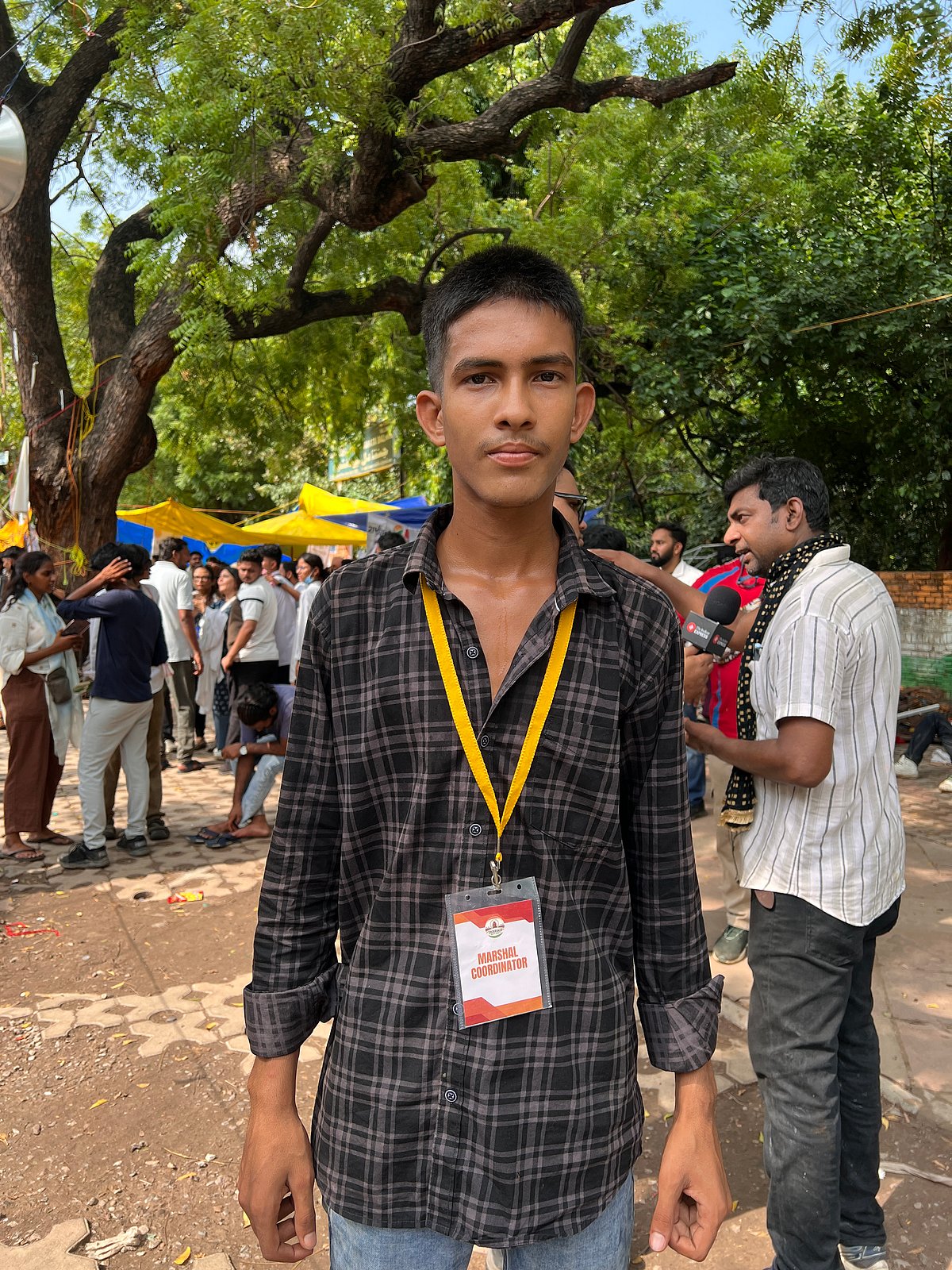 Prince Kumar, a marshal coordinator