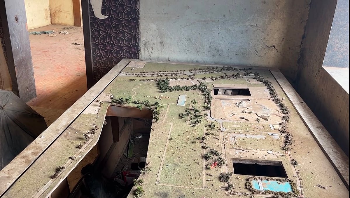 Layout of the Bandhwari WTE plant appears damaged