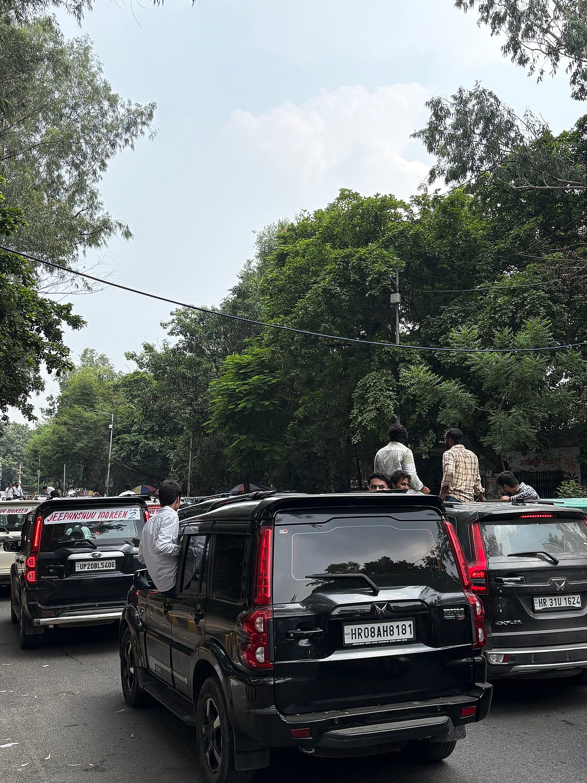 SUVs on the DUSU election campaign trail 