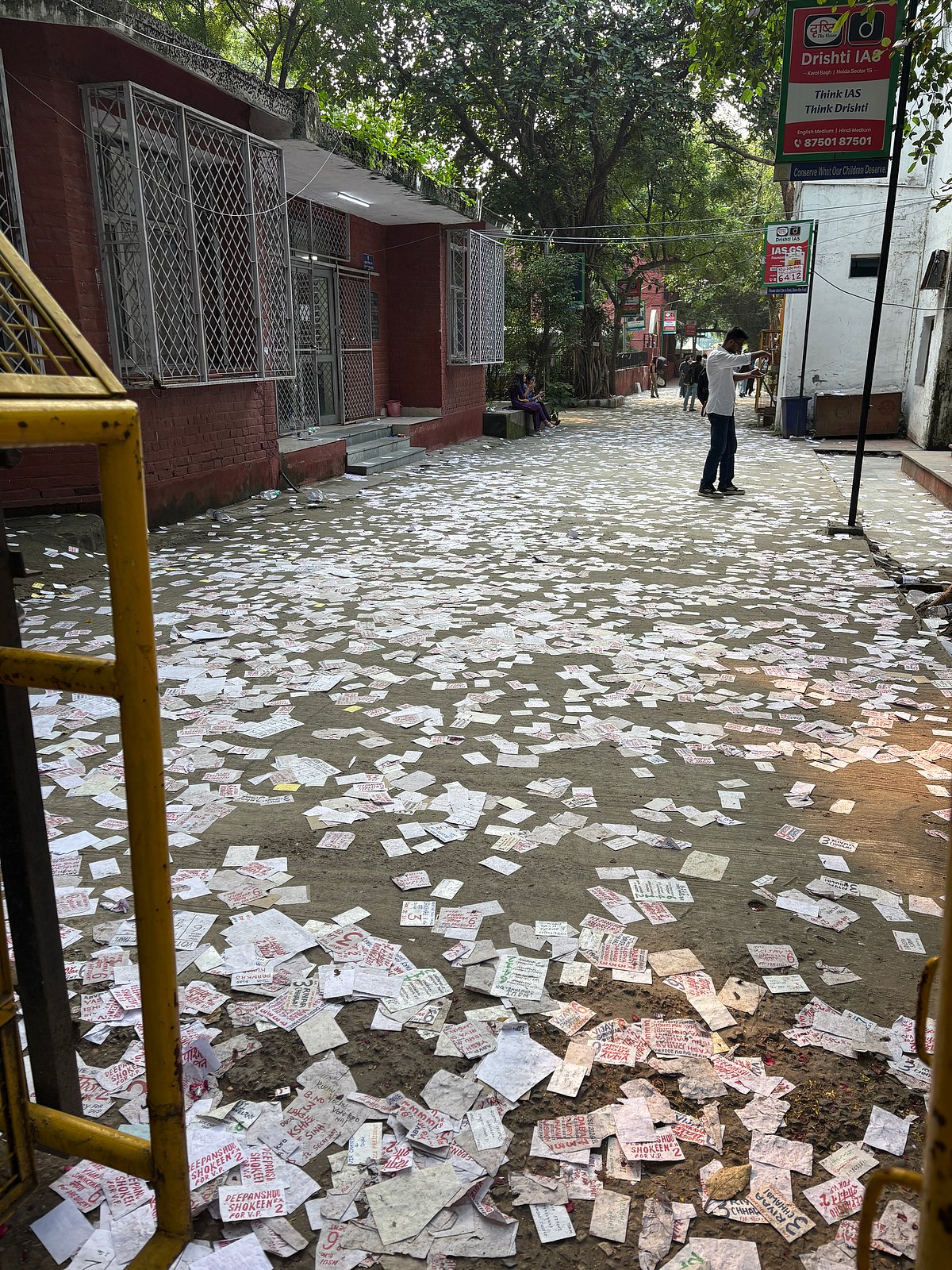 Garbage piling up during campaign season 
