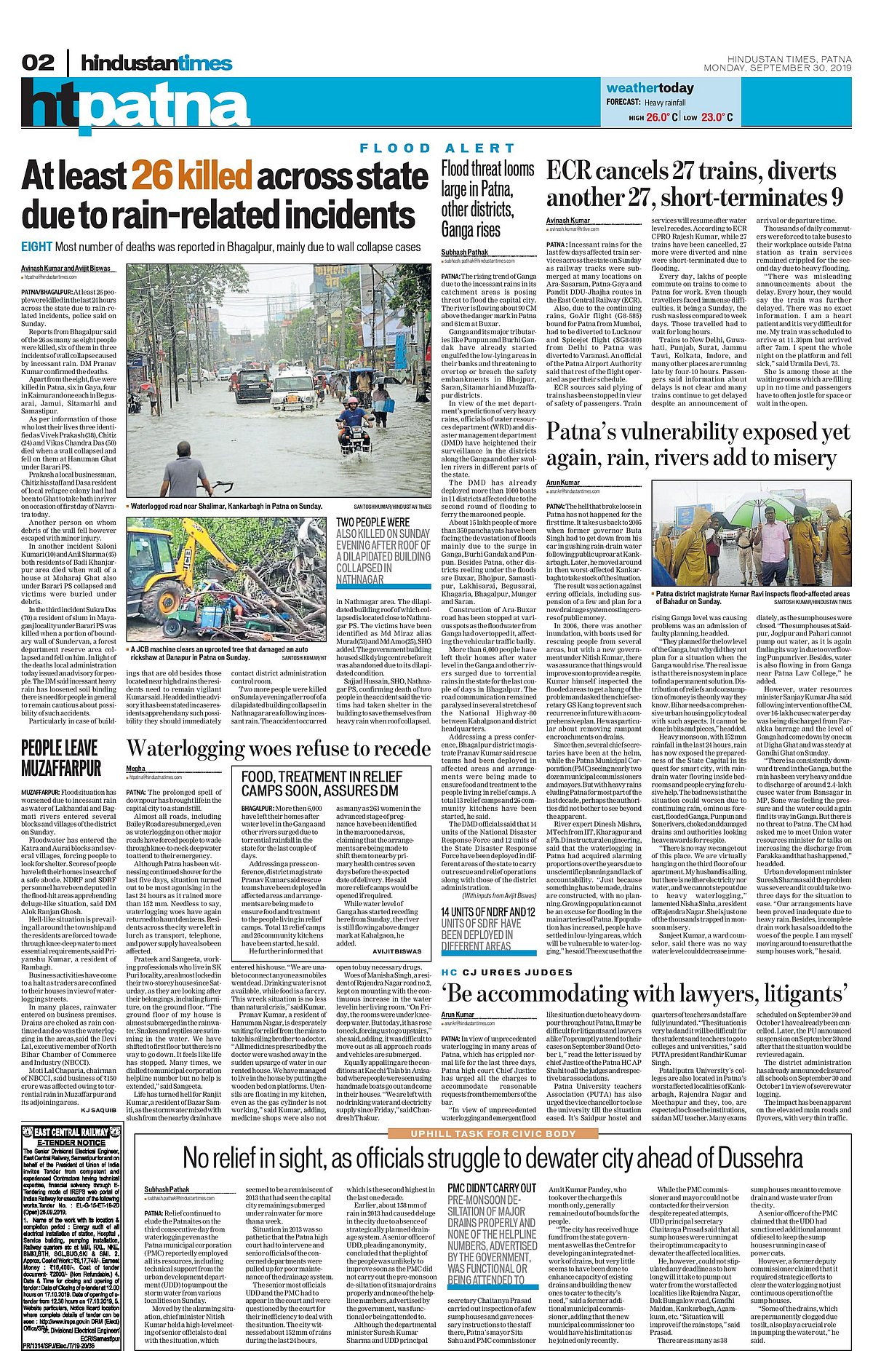 ‘The rain of misery’ how newspapers covered the rainfall and floods in