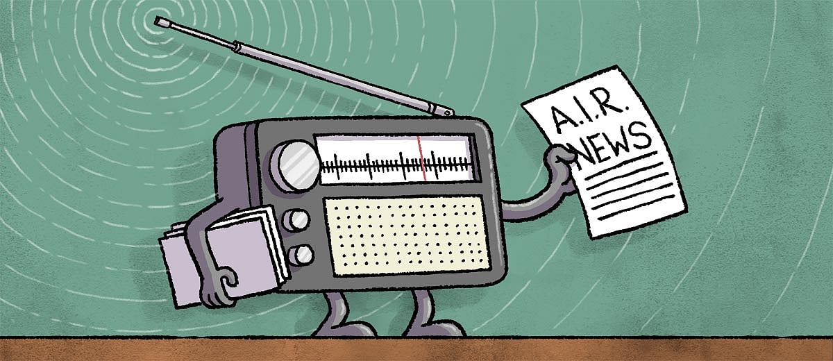 All India Radio offers its news bulletins to private FM stations for