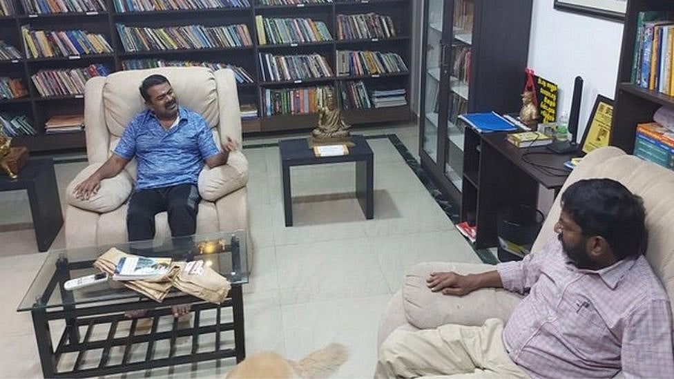 நாம் தமிழ் கட்சியில் இணைகிறாரா சவுக்கு சங்கர்?  சீமான் சந்திப்பின் பின்னணி என்ன? 