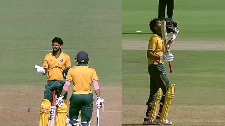 Ruturaj Gaikwad: ஒரே ஓவரில் 7 சிக்சர்கள்; வரலாற்று சாதனைப் படைத்த CSK வீரர் - வீடியோ!