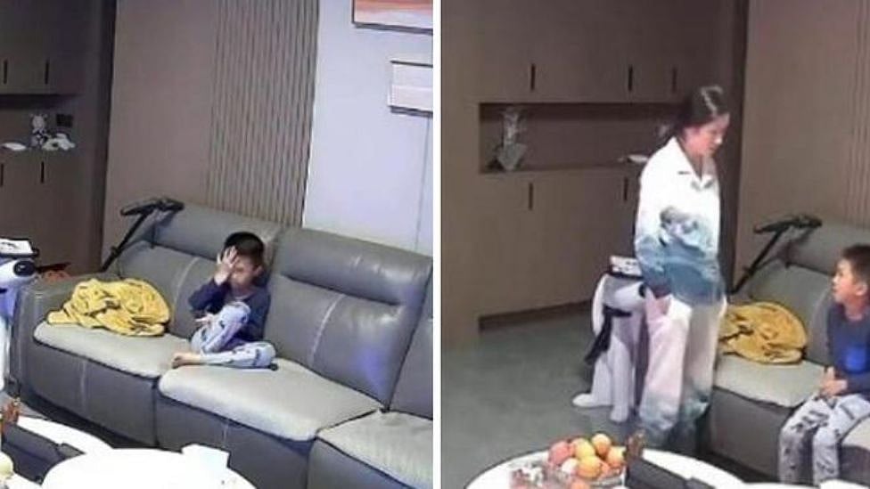 மகனை தூங்கவிடாமல் இரவு முழுக்க டிவி பார்க்கவைத்த பெற்றோர்; கதறி அழுத சிறுவன்- வைரல் வீடியோ